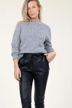 Knitted Sweater Sparkling | Grey... | Second Female | Little Soho