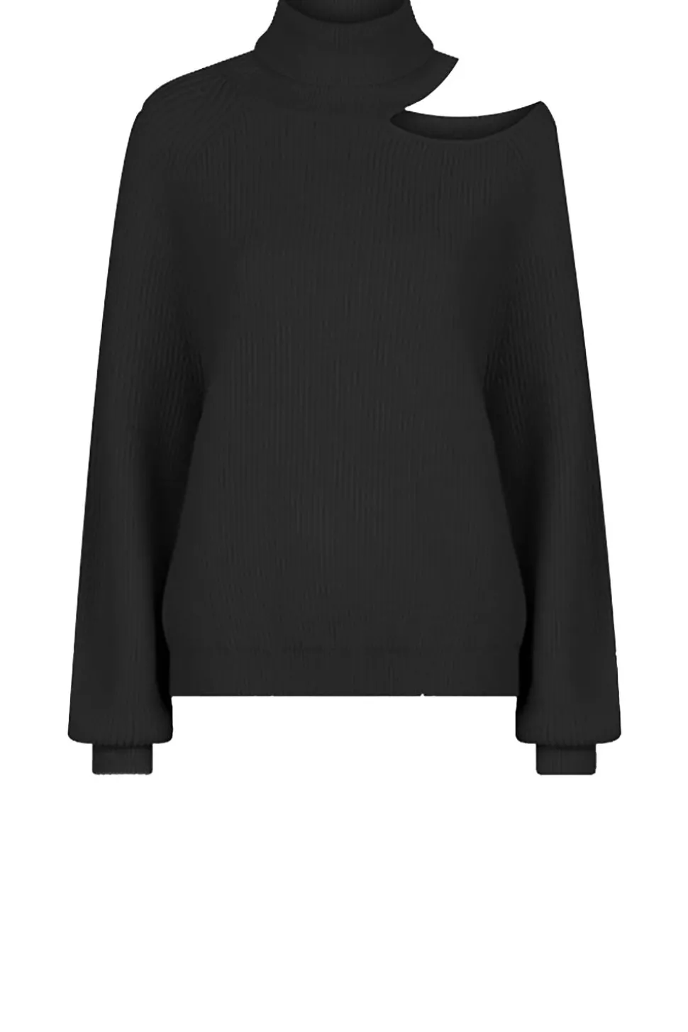 Knitted Sweater With Cut-Outs Marenna | Black... | Dante 6 | Little Soho