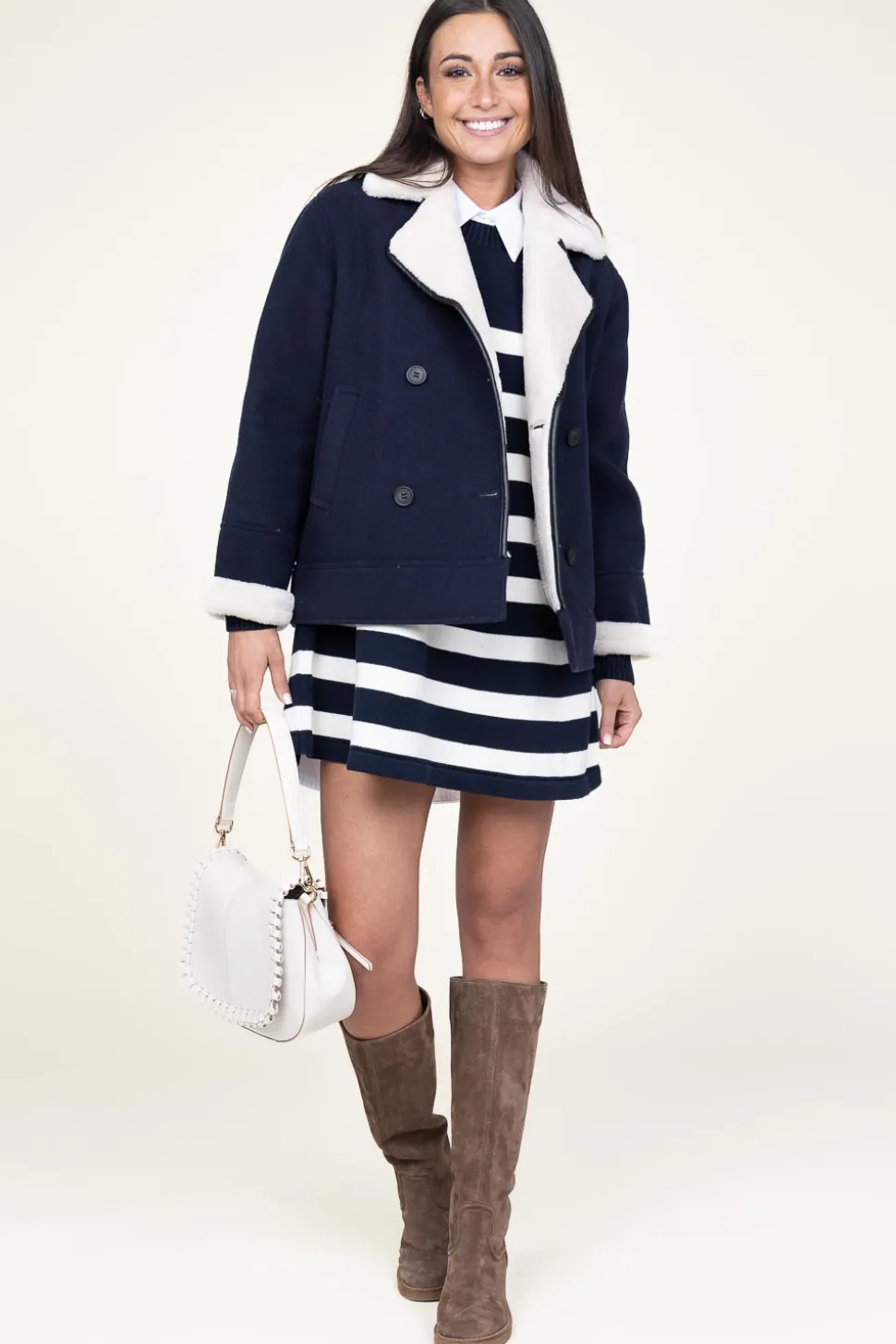Knitted Tunic Dress Marantonia | Blue... | Ba&Sh | Little Soho