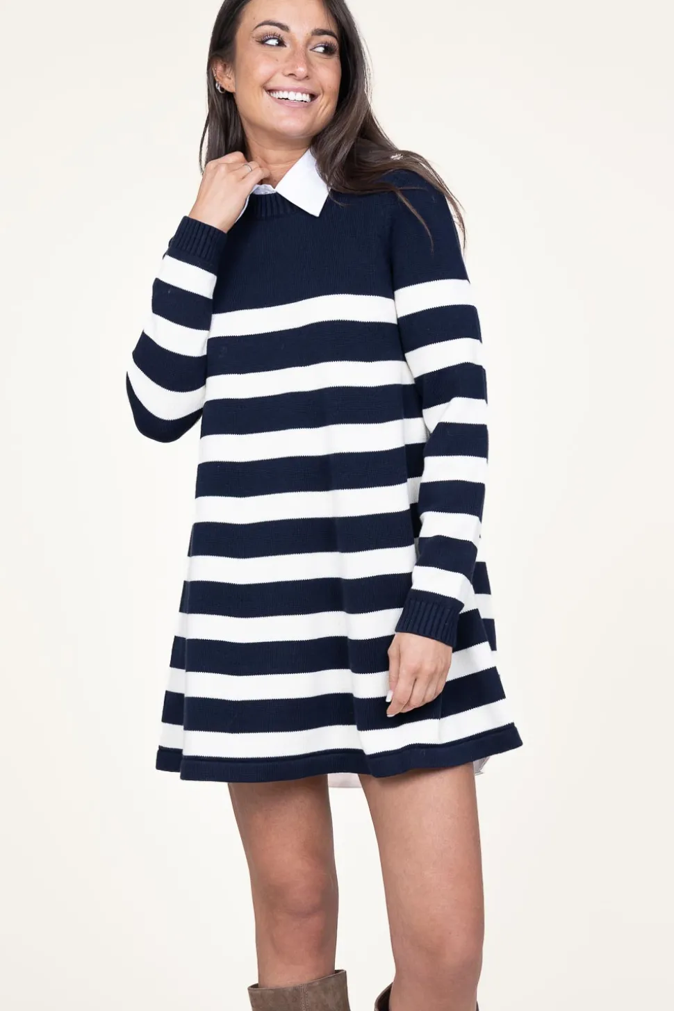 Knitted Tunic Dress Marantonia | Blue... | Ba&Sh | Little Soho