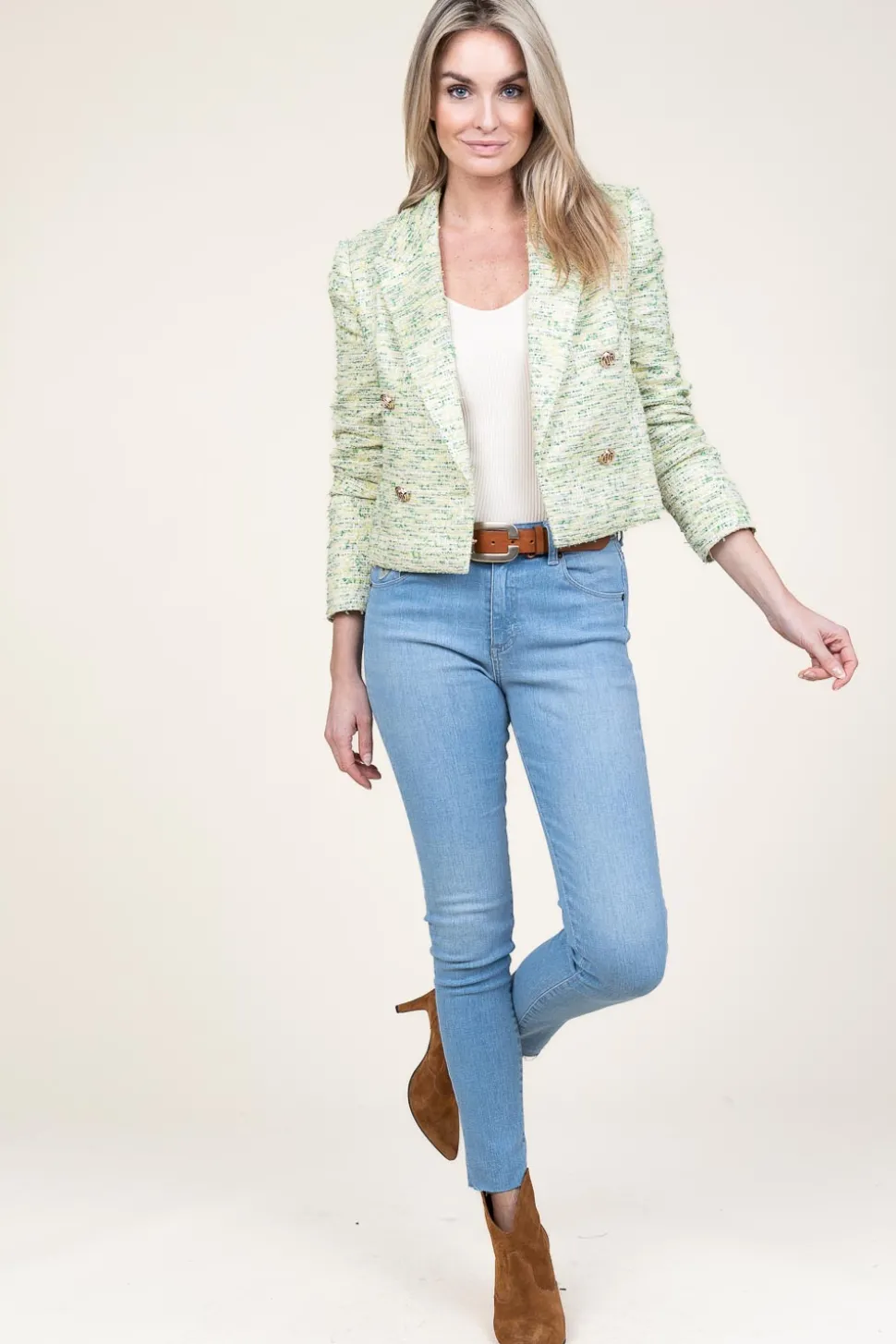 Knitted Viscose Top Solia | Natural... | Second Female | Little Soho