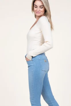 Knitted Viscose Top Solia | Natural... | Second Female | Little Soho