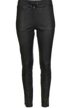Lamb Leather Stretch Jogger Naomi | Black... | Studio Ar | Little Soho