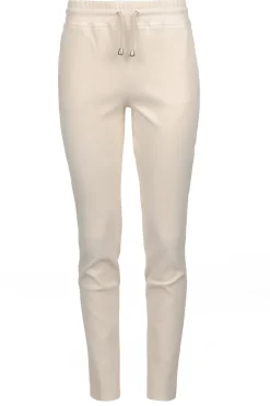 Lamb Leather Stretch Joggers Naomi | Almond... | Studio Ar | Little Soho