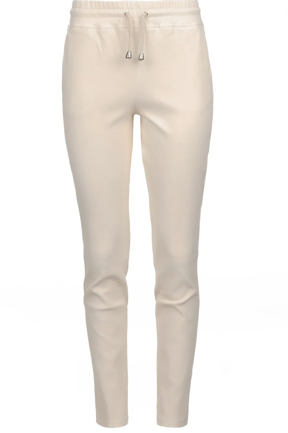 Lamb Leather Stretch Joggers Naomi | Almond... | Studio Ar | Little Soho
