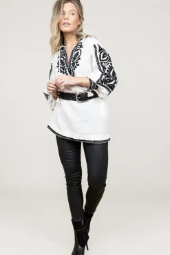 Lamb Leather Stretch Leggings Eden | Black... | Studio Ar | Little Soho