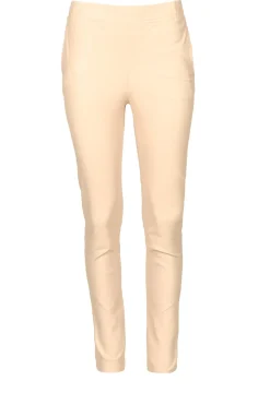 Lambskin Stretch Leggings Lebon | Natural | Dante 6 | Little Soho