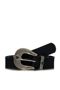 Leather Belt Bilane | Black... | Ba&Sh | Little Soho