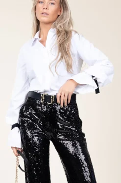 Leather Belt With Snake Buckle Snake | Black... | Depeche | Little Soho