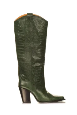 Leather Boots Ana | Green... | Toral | Little Soho