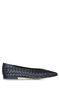 Leather Braided Flats Magda | Black... | Toral | Little Soho