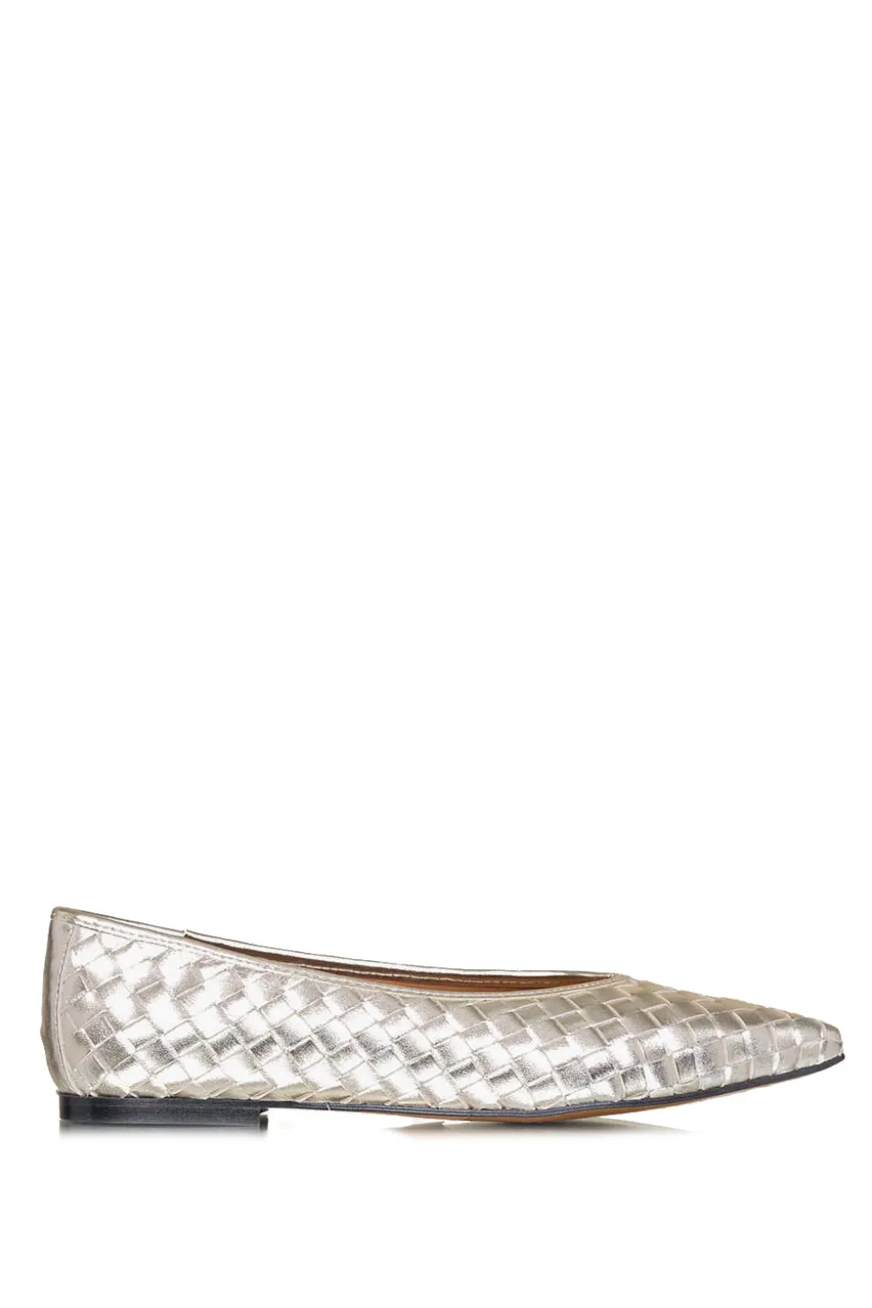 Leather Braided Flats Magda | Gold... | Toral | Little Soho