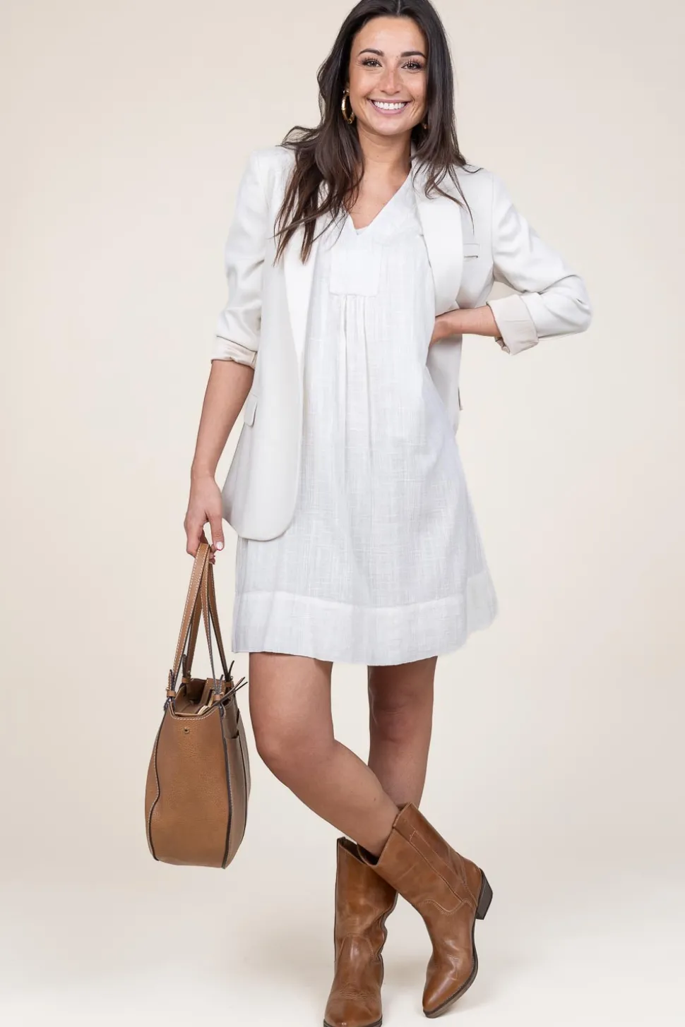 Leather Cowboy Boots Tracy | Camel... | Ivylee Copenhagen | Little Soho