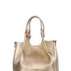 Leather Handbag Dua Small | Gold... | Gianni Chiarini | Little Soho
