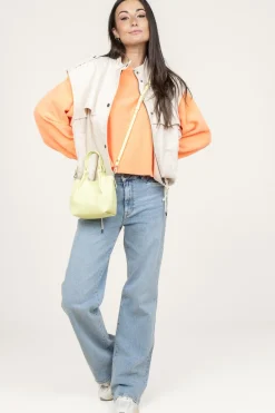 Leather Handbag Dua Small | Yellow... | Gianni Chiarini | Little Soho