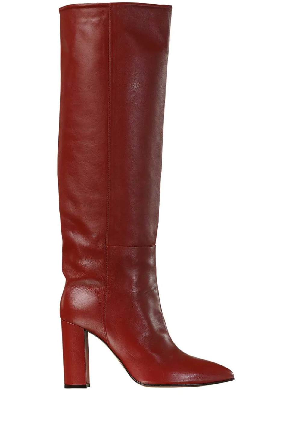 Leather Knee Boots Sofia | Red... | Toral | Little Soho