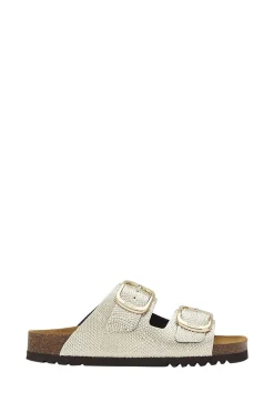 Leather Sandals Noell | Gold... | Scholl | Little Soho