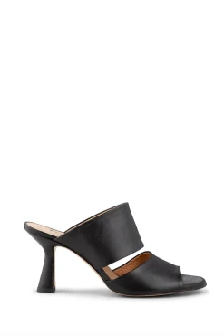 Leather Sandals With Heel Marilyn | Black... | Ivylee Copenhagen | Little Soho