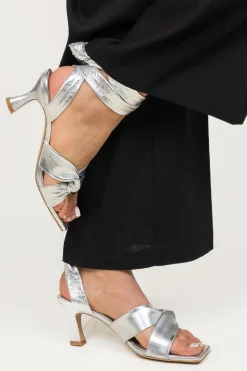 Leather Sandals Ziya | Silver... | Dante 6 | Little Soho