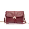 Leather Schoudertas Othilia Small | Bordeaux... | Vanessa Bruno | Little Soho