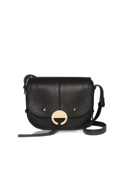 Leather Shoulder Bag Havane | Black... | Vanessa Bruno | Little Soho