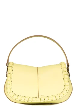 Leather Shoulder Bag Helena | Yellow... | Gianni Chiarini | Little Soho