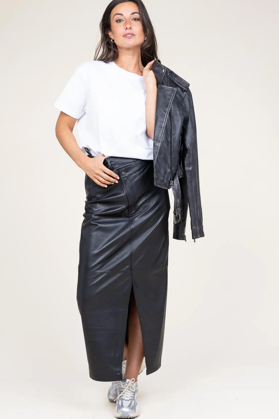 Leather Skirt Lima | Black... | Alter Ego | Little Soho