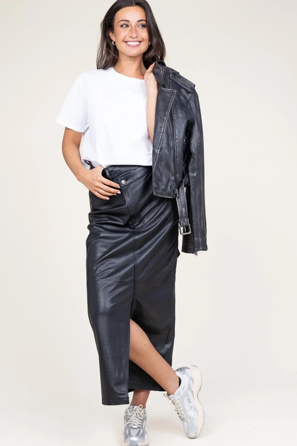 Leather Skirt Lima | Black... | Alter Ego | Little Soho