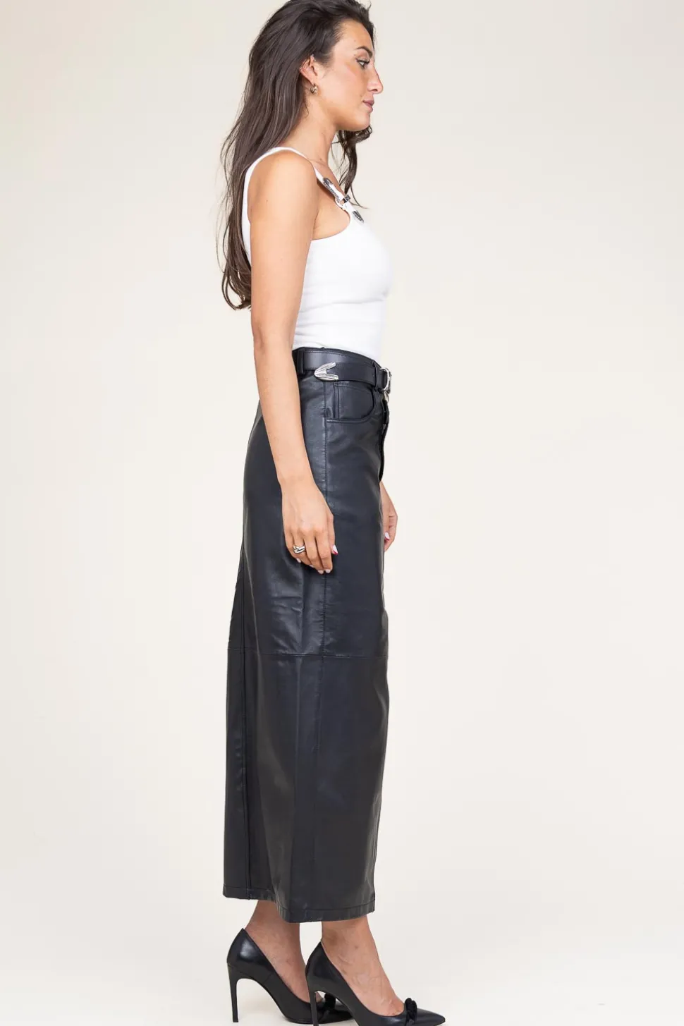 Leather Skirt Lima | Black... | Alter Ego | Little Soho