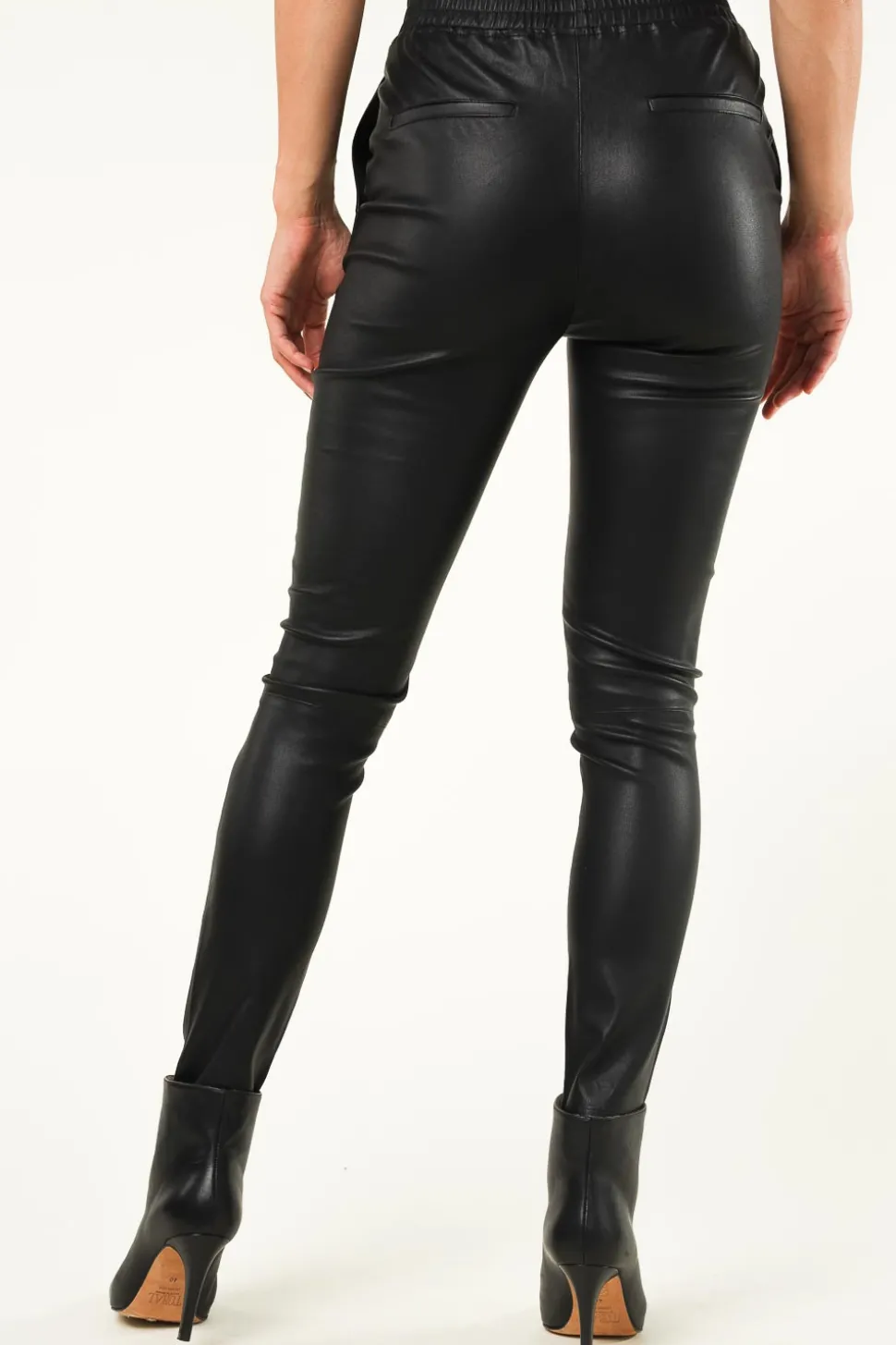 Leather Stretch Leggings Lebon | Black... | Dante 6 | Little Soho