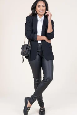 Leather Stretch Pants Passion | Black... | Ibana | Little Soho