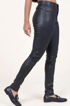 Leather Stretch Pants Passion | Black... | Ibana | Little Soho