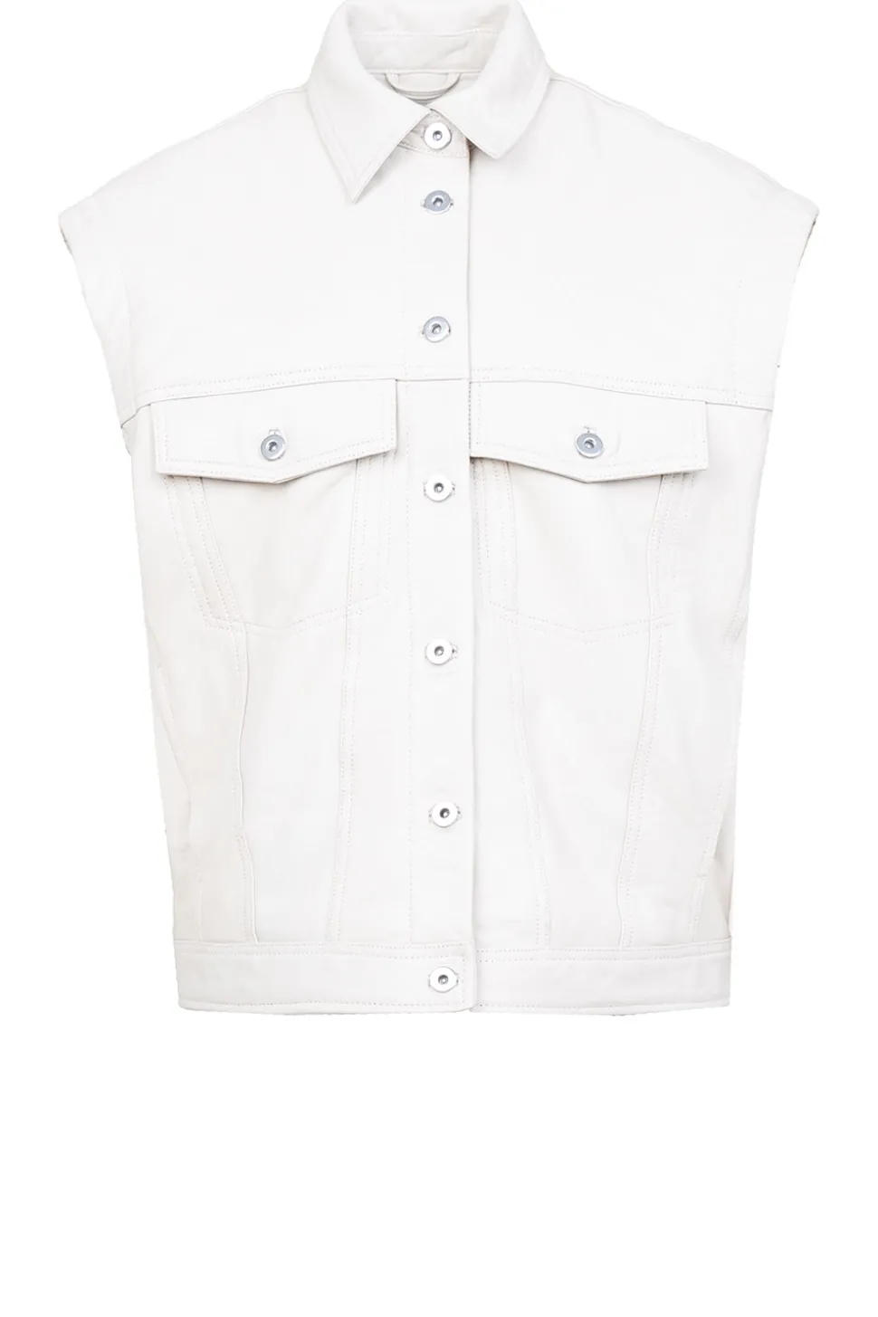 Leather Waistcoat Caro | Natural... | Alter Ego | Little Soho