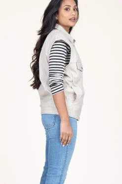 Leather Waistcoat Caro | Natural... | Alter Ego | Little Soho