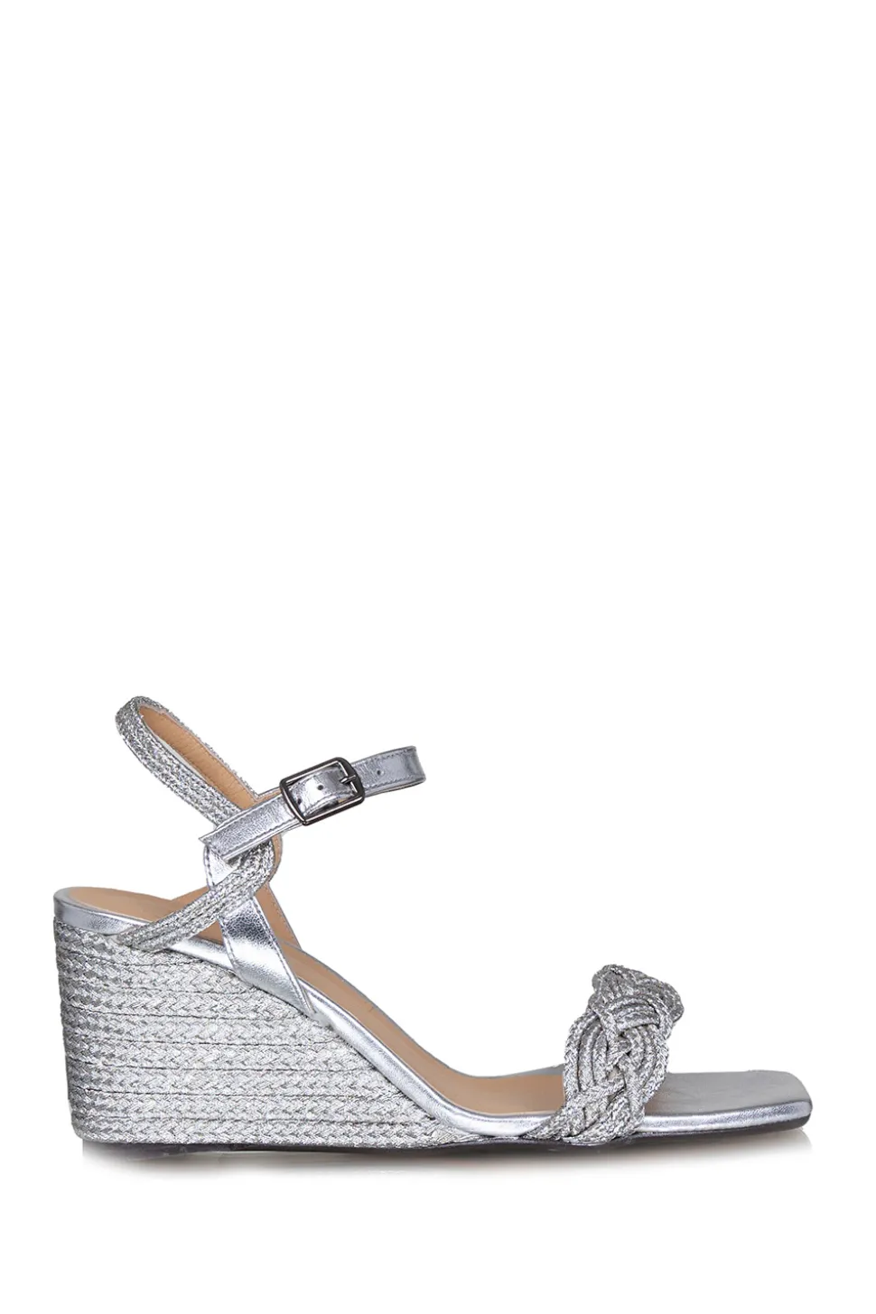 Leather Wedges Brielle | Silver... | Castaner | Little Soho