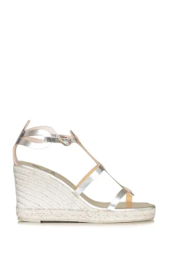 Leather Wedges Tinos | Gold... | Castaner | Little Soho