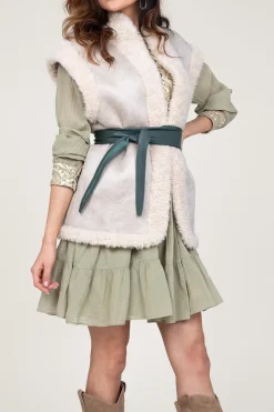 Leather Wrap Belt Allegra | Green... | Dante 6 | Little Soho