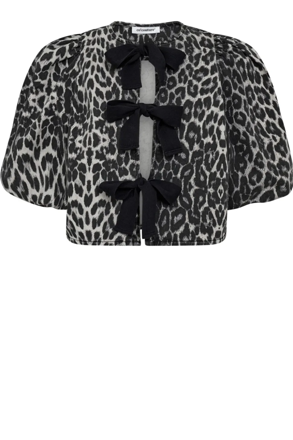 Leopard Print Top With Bow Details Leo | Animal Print... | Co'Couture | Little Soho