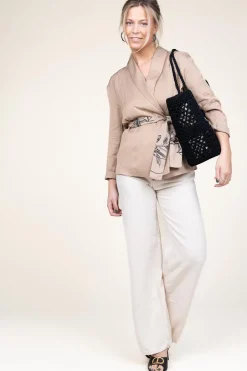 Linen Blend Jacket Erianna | Beige... | Kocca | Little Soho