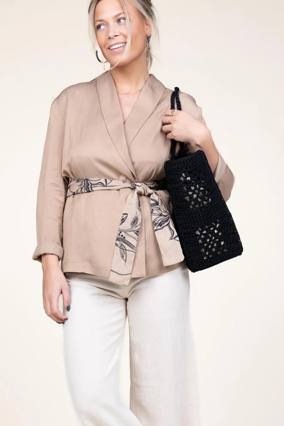 Linen Blend Jacket Erianna | Beige... | Kocca | Little Soho