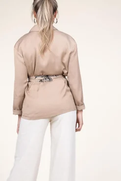 Linen Blend Jacket Erianna | Beige... | Kocca | Little Soho