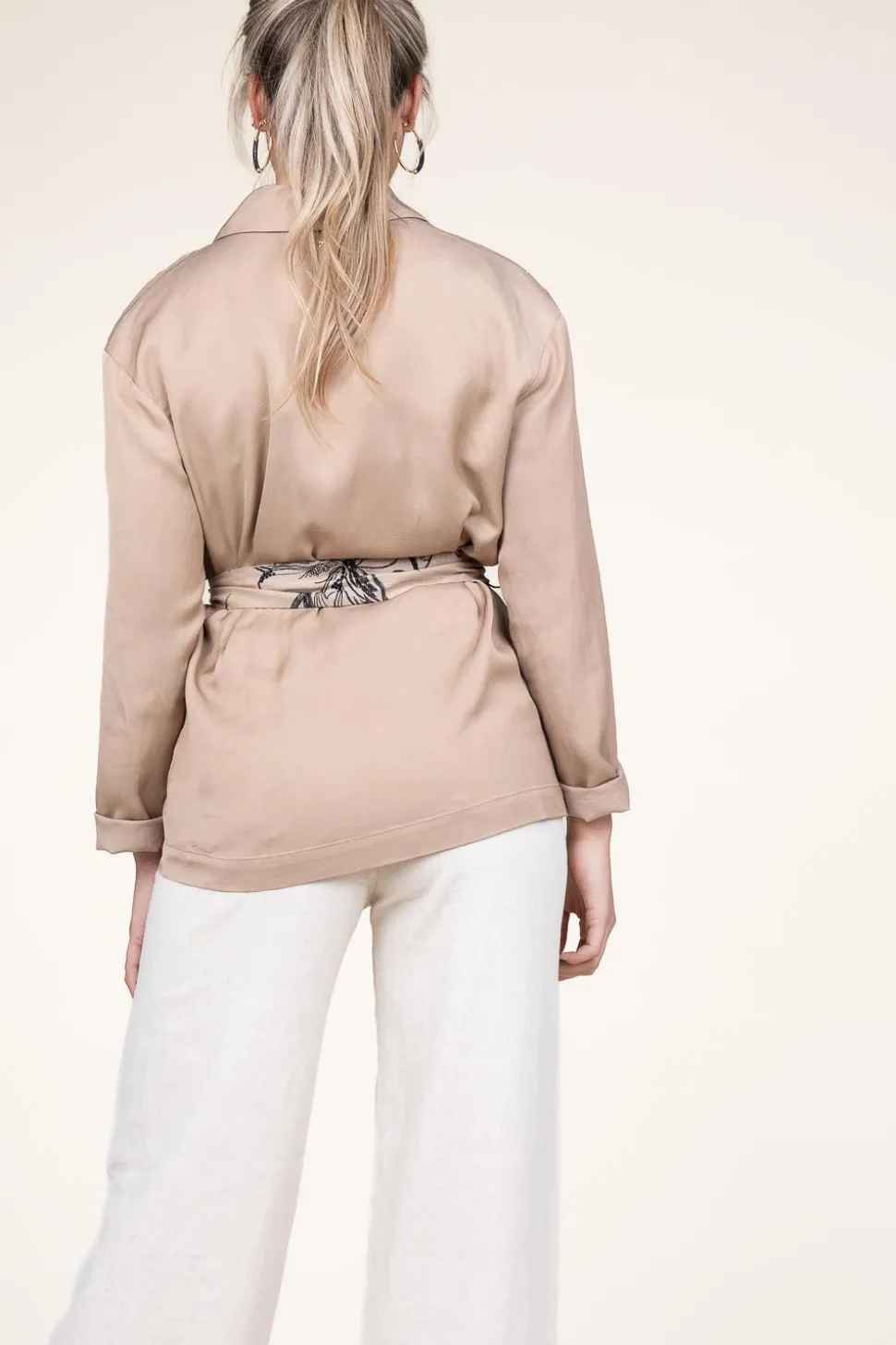 Linen Blend Jacket Erianna | Beige... | Kocca | Little Soho