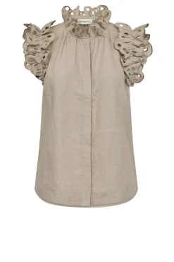 Linen Blouse Natuli | Beige... | Copenhagen Muse | Little Soho