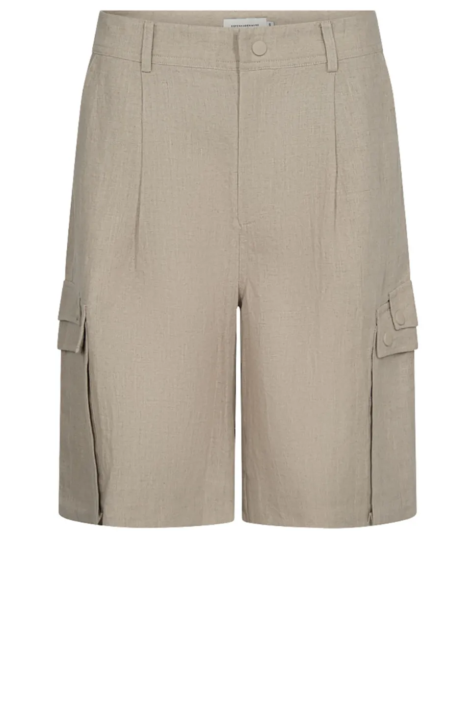 Linen Cargo Short Natuli | Beige... | Copenhagen Muse | Little Soho
