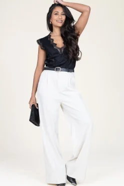 Linen Lace Top Natuli | Black... | Copenhagen Muse | Little Soho