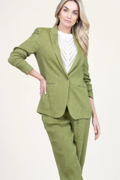 Linen Mix Blazer Nadjo | Green... | Louizon | Little Soho