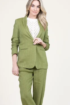 Linen Mix Blazer Nadjo | Green... | Louizon | Little Soho