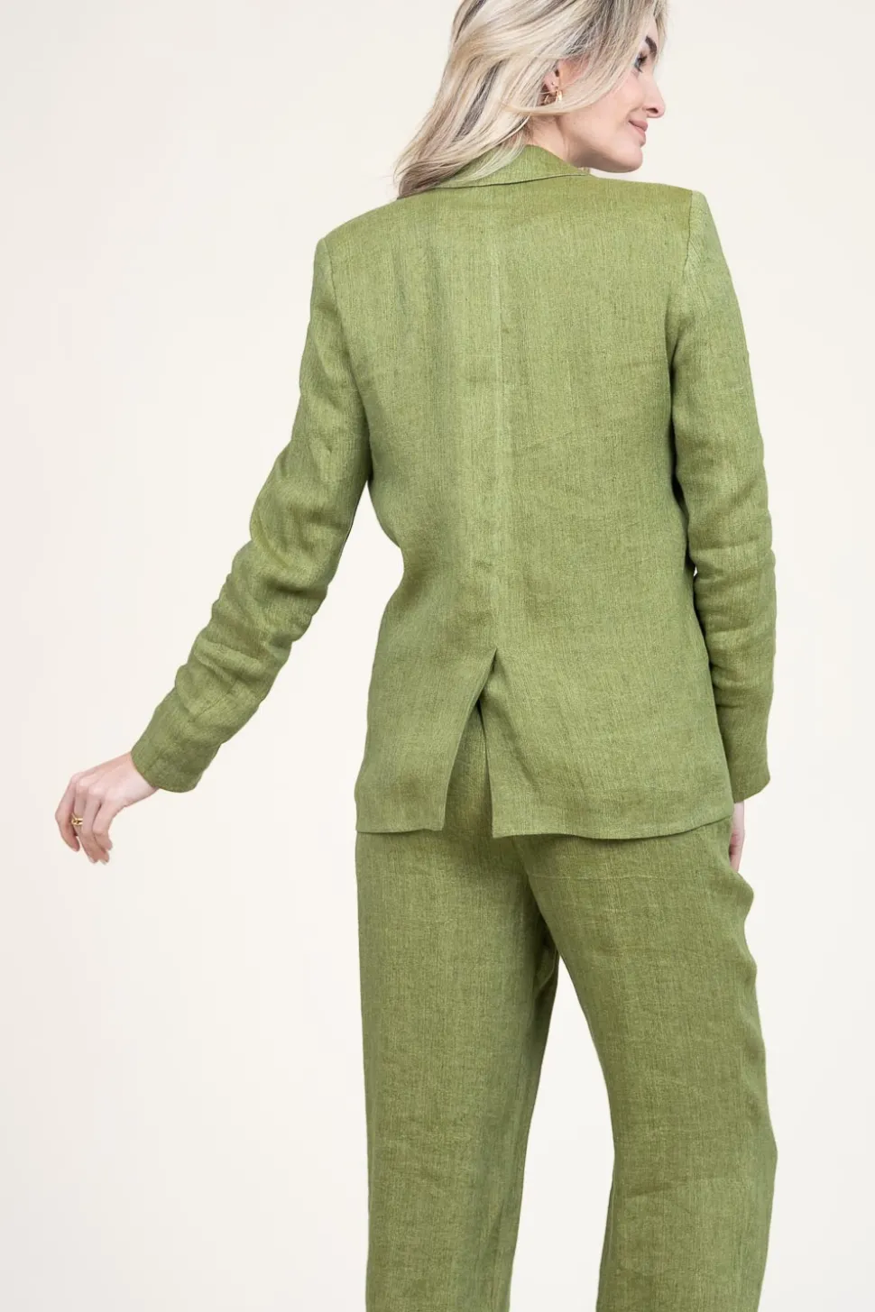 Linen Mix Blazer Nadjo | Green... | Louizon | Little Soho