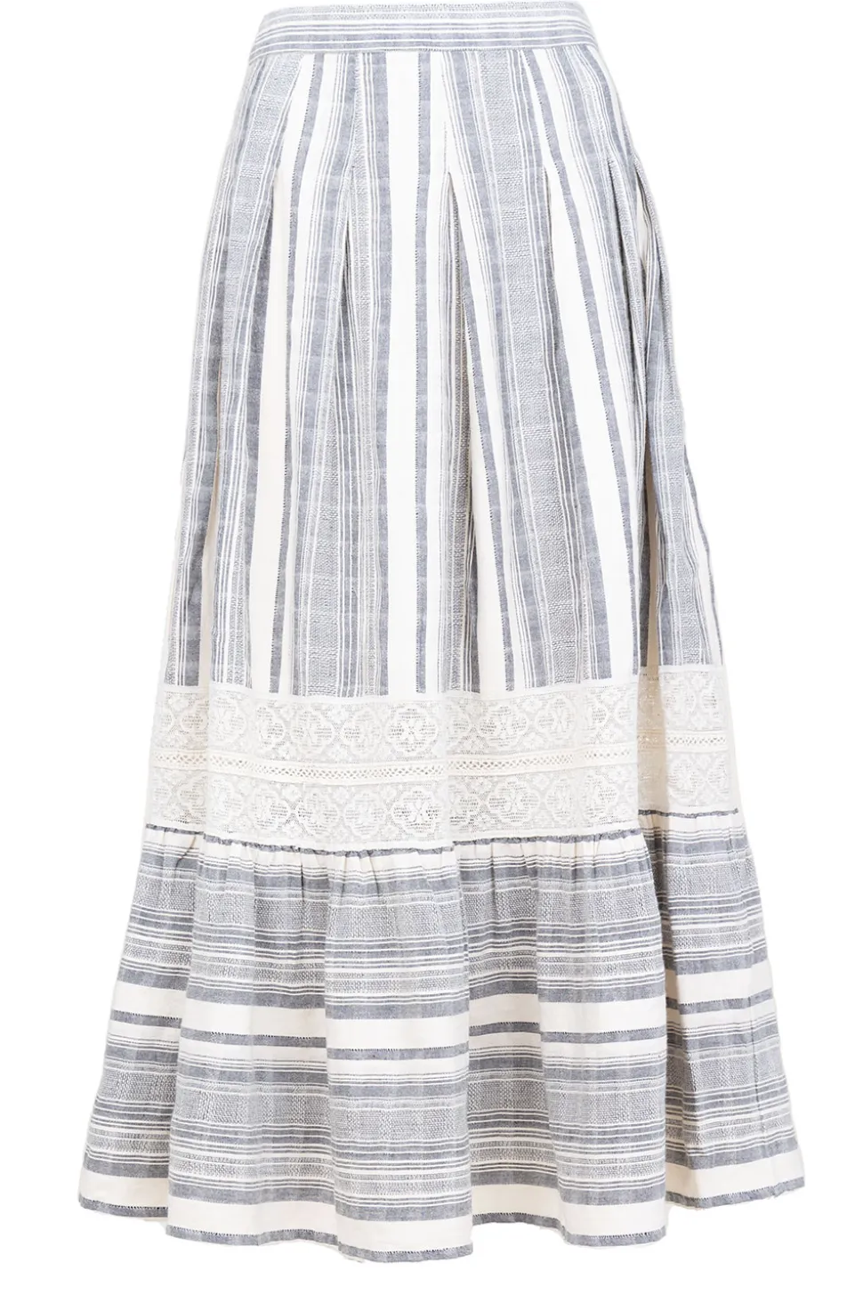 Linen Mix Maxi Skirt Fiorella | Black... | Stella Forest | Little Soho