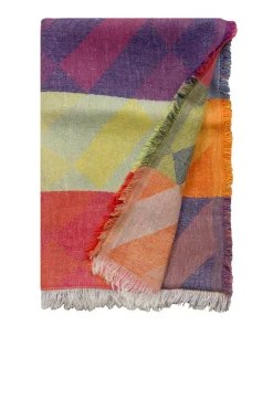 Linen Mix Scarf With Print Lilly | Multi... | Moment Amsterdam | Little Soho